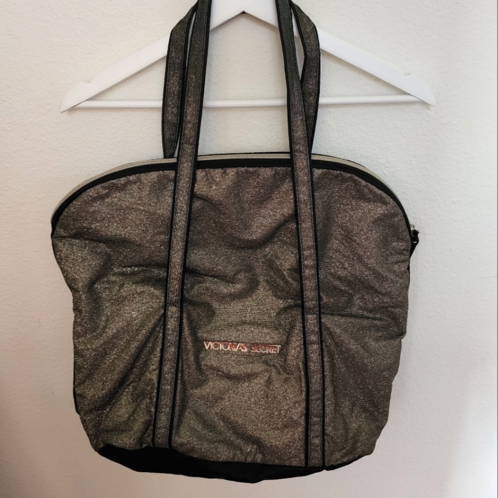 Victoria's Secret Promotional Glitter Gold Tote